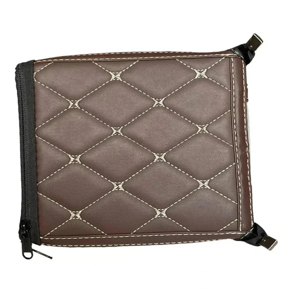 Small Animal Carrier Crate Bag Brown Vinyl Adjustable Removable Strap Mini Pet - Picture 7 of 7